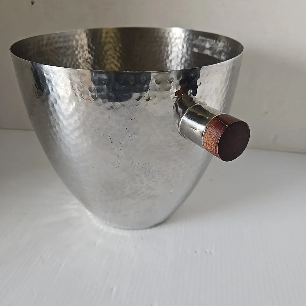 Hammered Metal Wine Chiller Ice Bucket From Max Studio‎ Home